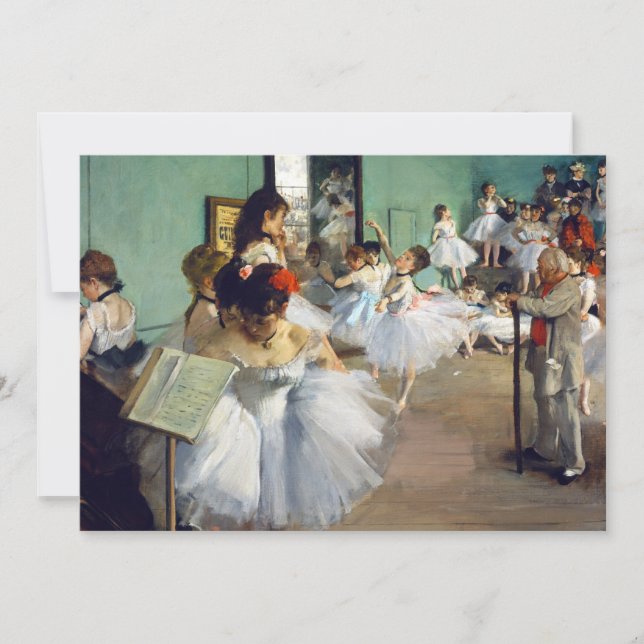 Convites Edgar Degas - A Classe da Dança (Frente)