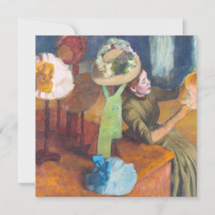 Convites Edgar Degas - A Loja de Chapéus
