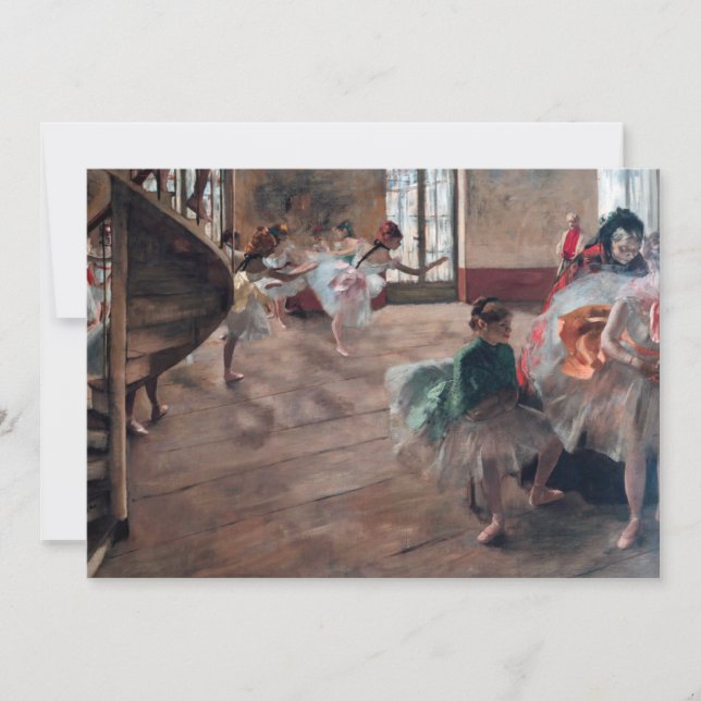 Convites Edgar Degas - A Rehearsal (Frente)