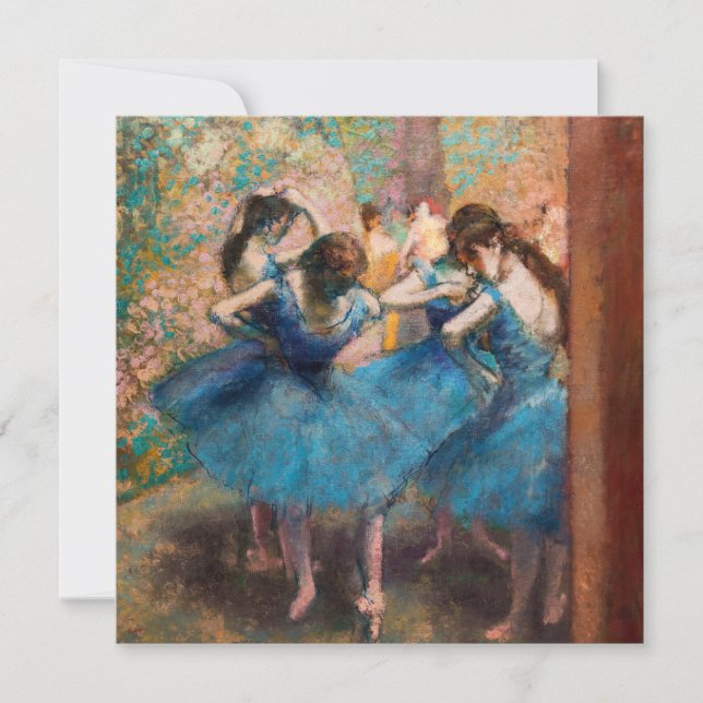 Convites Edgar Degas - Dançarinas em azul (Frente)