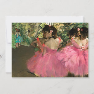 Convites Edgar Degas - Dançarinos a rosa