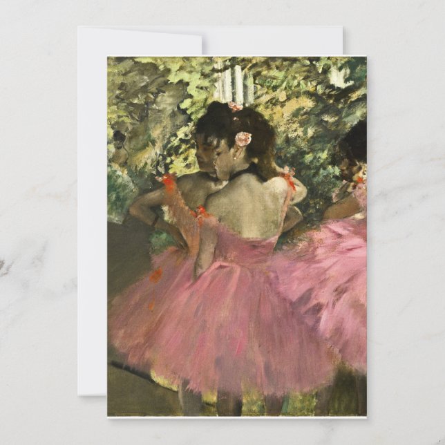 Convites Edgar Degas - Dançarinos A Rosa (Frente)