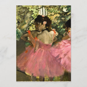 Convites Edgar Degas - Dançarinos A Rosa