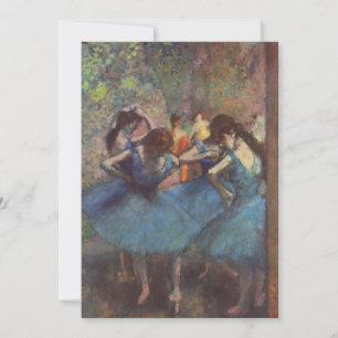 Convites Edgar Degas - Danseuses bleues