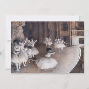 Convites Edgar Degas - Ensaio de Ballet no Palco