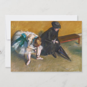 Convites Edgar Degas - Esperando