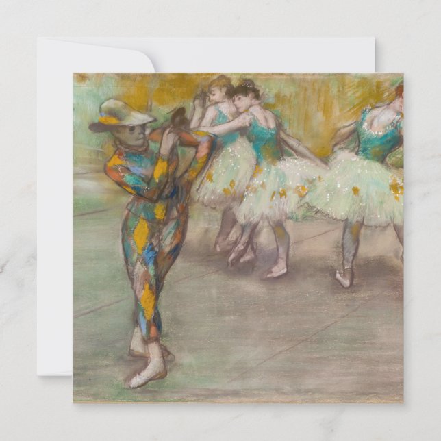 Convites Edgar Degas - Harlequin Dance (Frente)