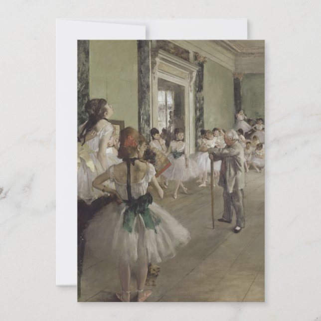 Convites Edgar Degas - La Classe de danse (Frente)