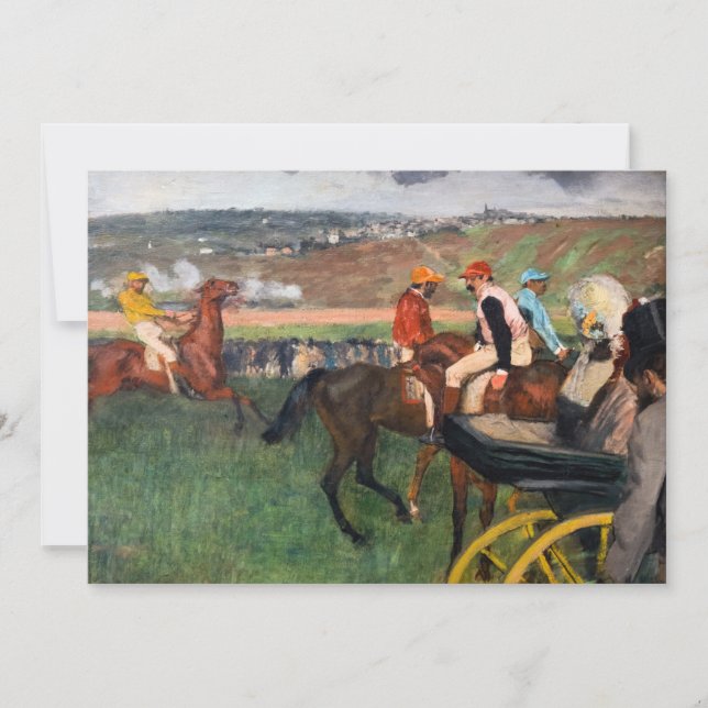Convites Edgar Degas - Nas Corridas (Frente)
