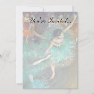 Convites Edgar Degas - Os Dançarinos Verdes - Dança Balé