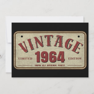 Convites Edição Limitada de 1964 com Todas as Peças Origina