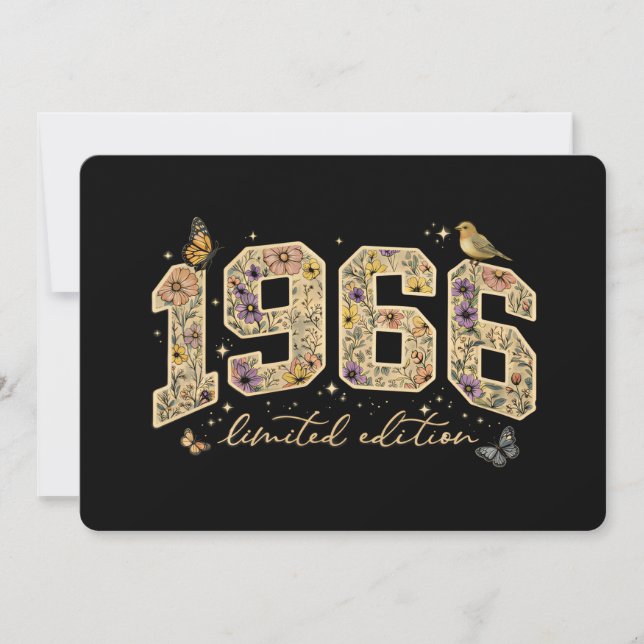 Convites Edição Limitada de 60º Aniversário Floral 1966 (Frente)