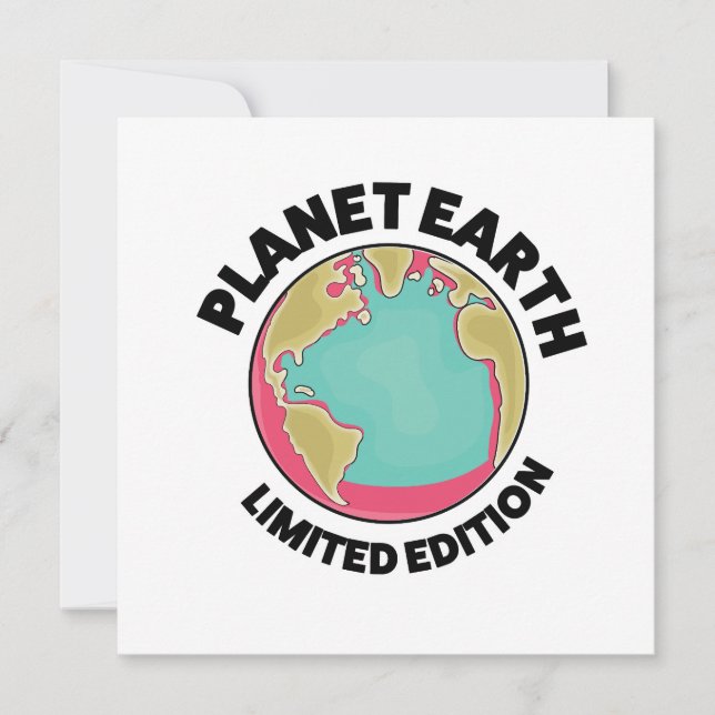 Convites Edição limitada Planeta Terra (Frente)