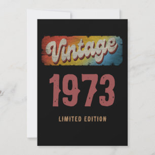 CONVITES EDIÇÃO LIMITADA VINTAGE 1973 PERSONALIZADA