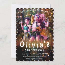 Convites Editable Anime Birthday Invitation