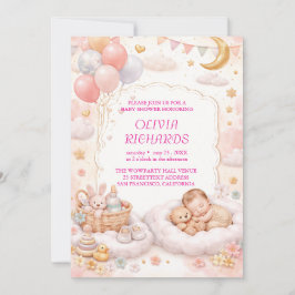 Convites Editable Baby Shower Invitation Template