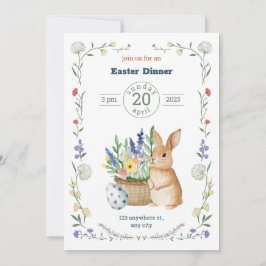 Convites Editable Easter Potluck Invitation