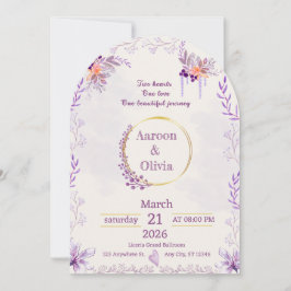Convites Editable Intimate Garden Wedding Invitation