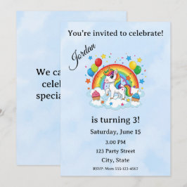 Convites Editable Kids Birthday Invitation