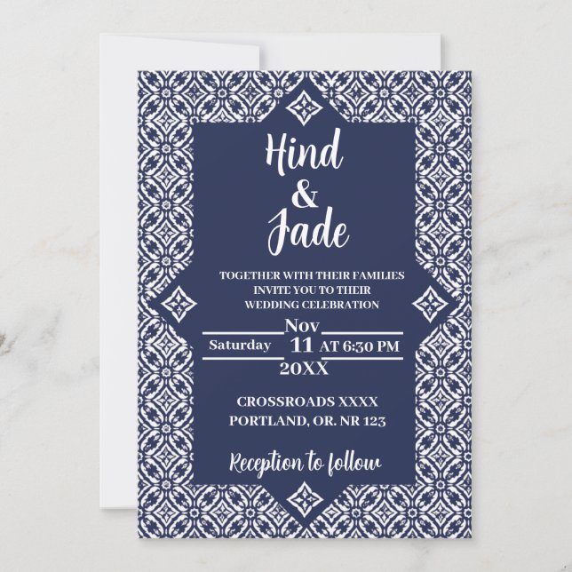 Convites Editable Mexican Wedding Invitation 5 (Frente)