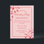 Convites Editable Romantic Heart Wedding Invitation Card<br><div class="desc">A charming wedding invitation featuring soft pink tones and floating heart accents that create a warm and romantic atmosphere. This fully customizable design allows you to easily change the names, date, time, and location to suit your special event. Perfect for couples who want a sweet, love-themed invitation to celebrate their...</div>