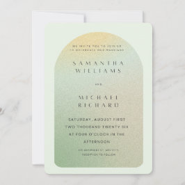 Convites Editable Sage Green Modern Wedding Invite | Elegan