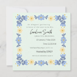 Convites Editable Spring Garden Bride to Be Invite | Custom