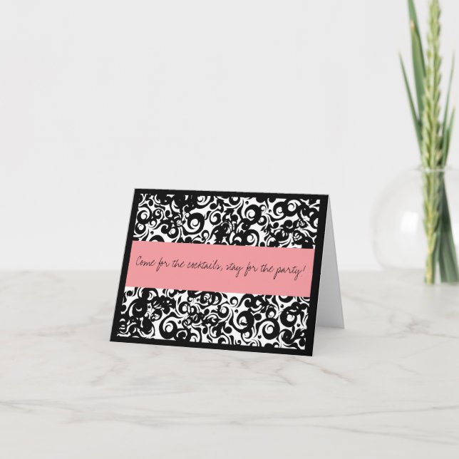 Convites editáveis do cocktail (Frente)