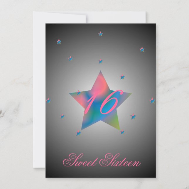 Convites Edite Estrela Sessenta e Dezesseis Personalizar (Frente)