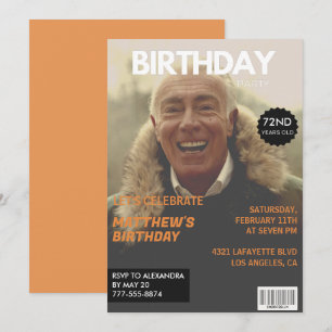 Convites Editorial da Revista Preto e Branco 72º aniversári