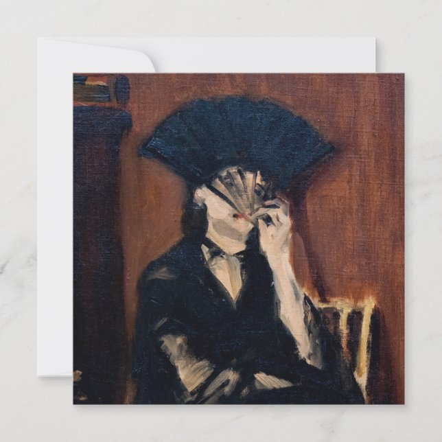 Convites Edouard Manet - Berthe Morisot com um Leque (Frente)