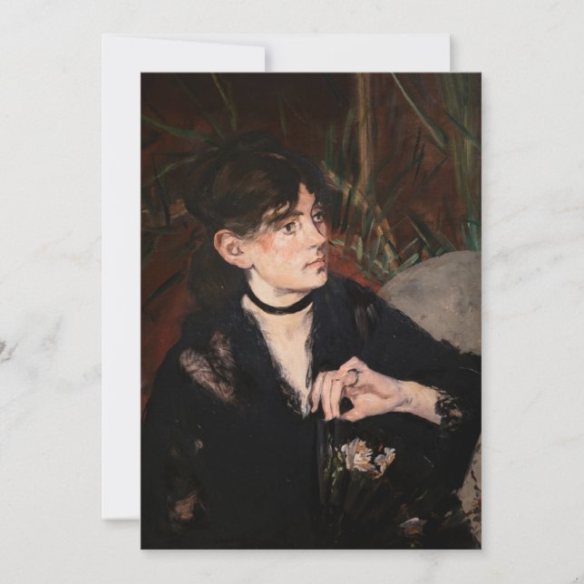 Convites Edouard Manet - Berthe Morisot com um Leque 1874 (Frente)