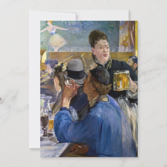 Convites Edouard Manet - Canto de um Café-Concerto (Frente)