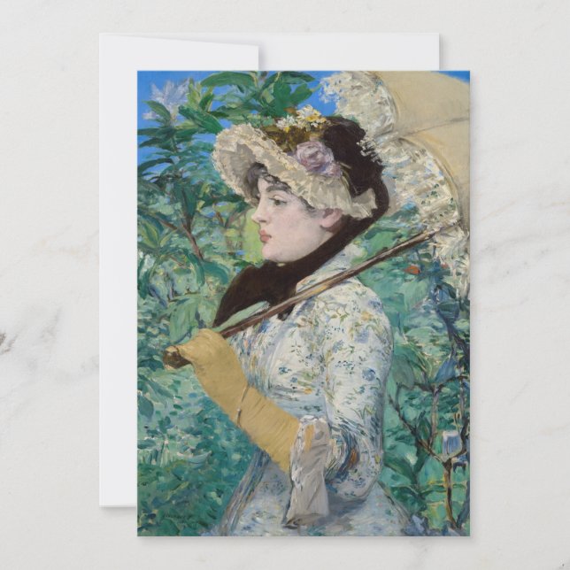 Convites Edouard Manet - Jeanne / Primavera (Frente)
