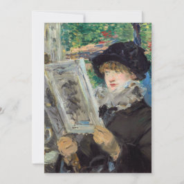 Convites Edouard Manet - Mulher Lendo