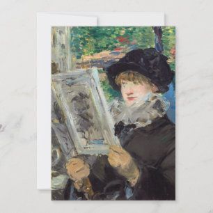 Convites Edouard Manet - Mulher Lendo
