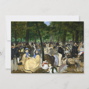 Convites Edouard Manet - Música nos Jardins das Tulherias