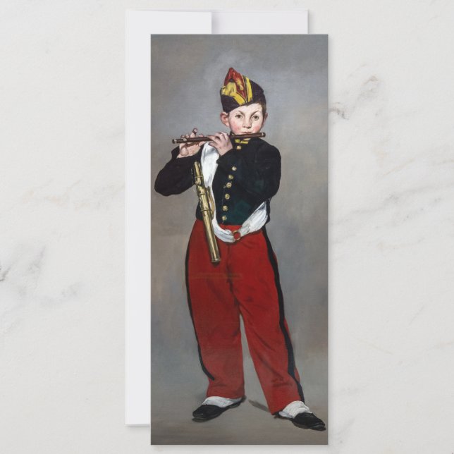 Convites Edouard Manet - O Friso / Jovem Flautista (Frente)