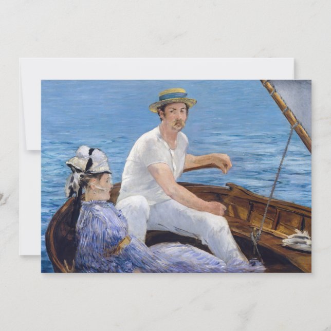 Convites Edouard Manet - Passeio de barco (Frente)