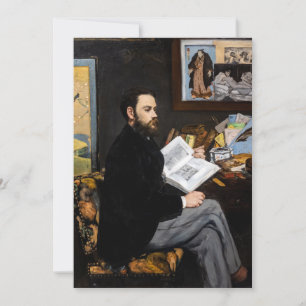 Convites Edouard Manet - Retrato de Emile Zola