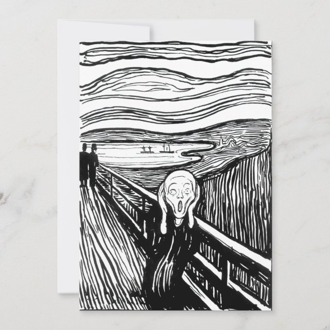 Convites Edvard Munch - A litografia do Gritar (Frente)