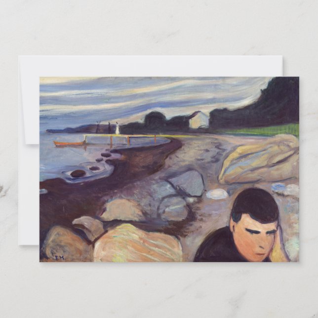 Convites Edvard Munch - Melancholy (Frente)
