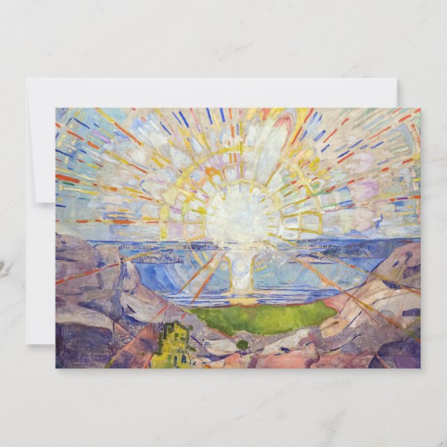 Convites Edvard Munch - O Sol 1911 (Frente)