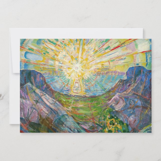 Convites Edvard Munch - O Sol 1916 (Frente)