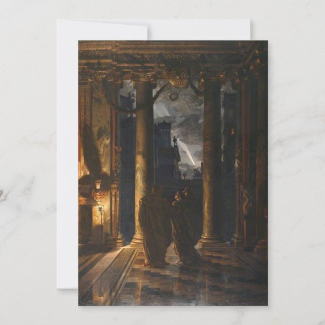 Convites Edward Poynter - Os Ides de março (Frente)