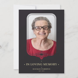 Convites Efeito do lacre do Filigre Ornamental Negro Funera