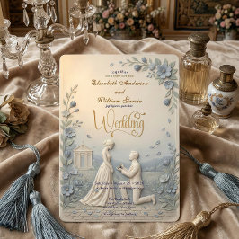 Convites Efeito Vintage Elegante Casamento