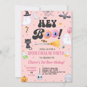 Convites Ei Boo Halloween primeiro aniversario convida qual