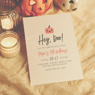 Convites Ei Boo Modern Halloween Boho Festa de aniversário