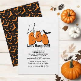 Convites Ei Boo Retro Bats Aranhas Festa Casual de Hallowee